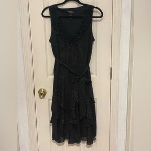 Signature by Robbie Bee Black and Gold Dress